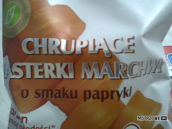 Marchewka o smaku papryki –  