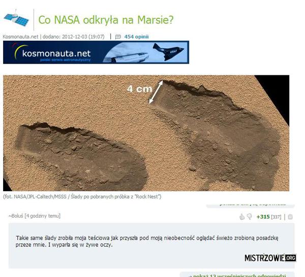 Co NASA odkryła na Marsie –  