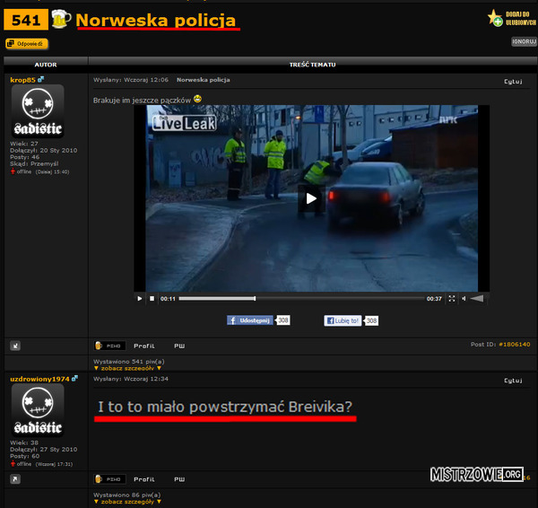 Brawurowa akcja norweskiej policji –  