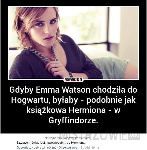 Emma Watson z Hogwartu –  