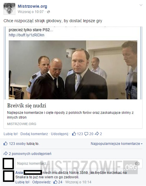 Breivik się nudzi 2 –  