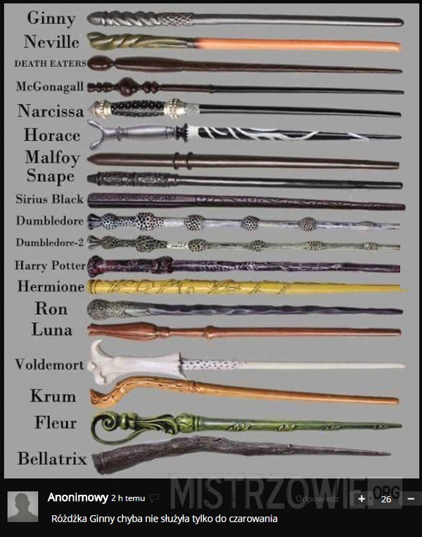 Różdżki z Harry&#039;ego Pottera –  