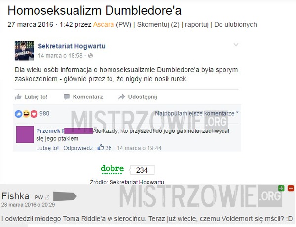 Homoseksualizm Dumbledore&#039;a 2 –  