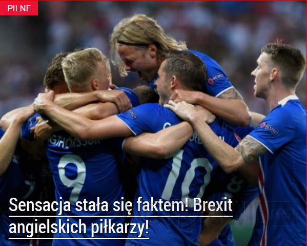 Islandia wygrała z Anglią 2-1 –  