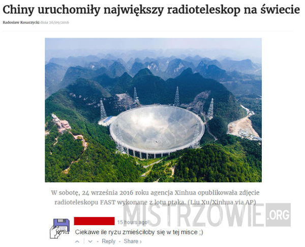Chiński radioteleskop –  