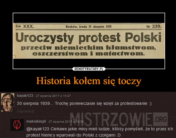Uroczysty protest Polski –  