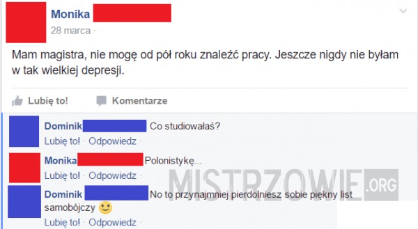 Magister po polonistyce –  