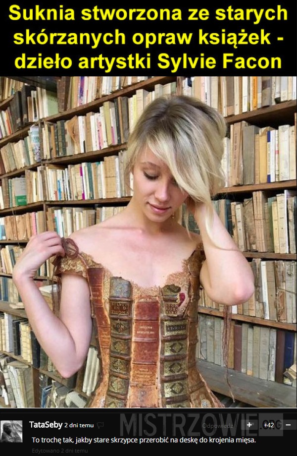 Suknia z książek –  