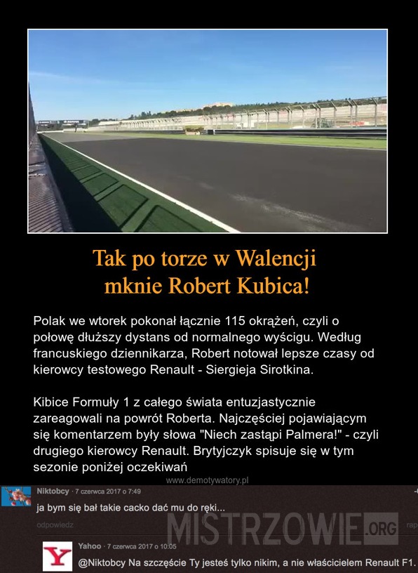 Robert Kubica –  