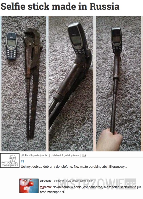Selfie stick made in Russia –  