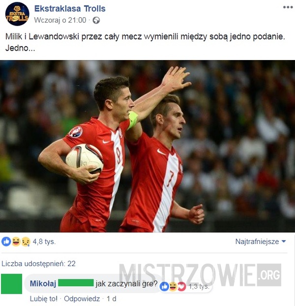 Milik i Lewandowski –  