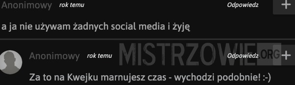 Social media –  