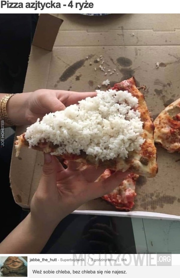 Pizza azjatycka - 4 ryże –  