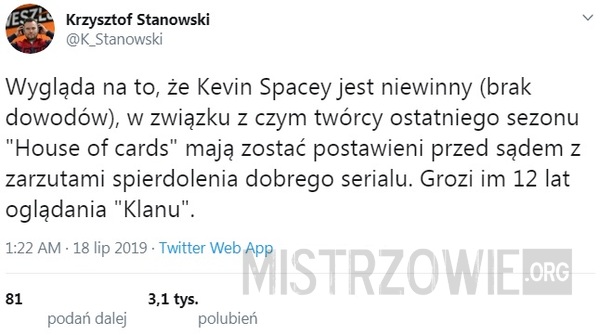 Kevin Spacey –  