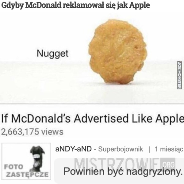 Gdyby McDonald reklamował się jak Apple –  