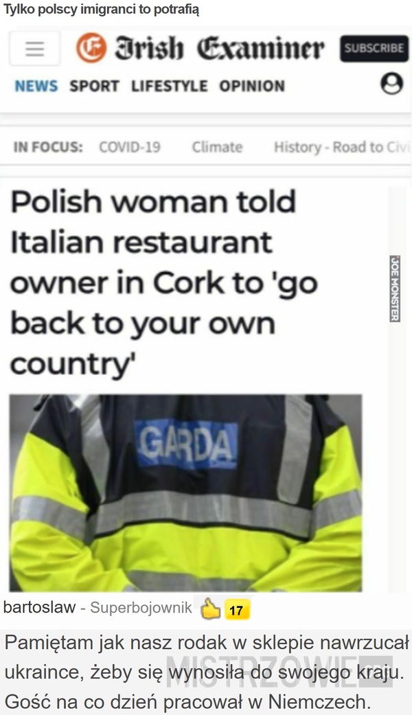 Tylko polscy imigranci to potrafią –  