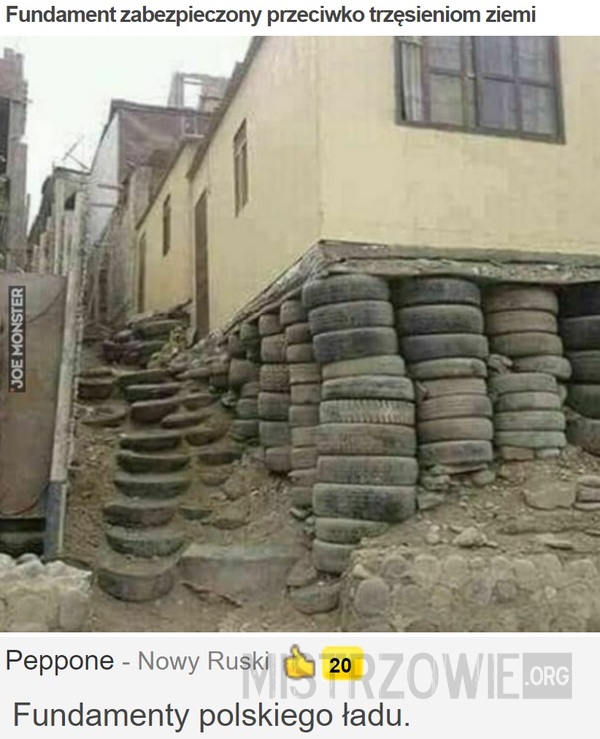 Fundament zabezpieczony przeciwko trzęsieniom ziemi –  