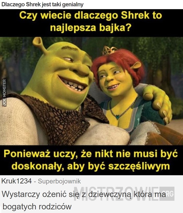 Dlaczego Shrek jest taki genialny –  