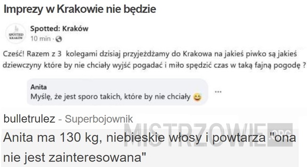Imprezy w Krakowie nie będzie –  
