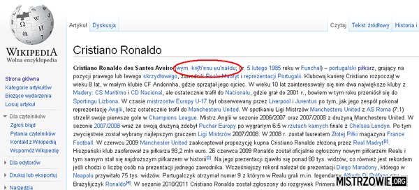 Wymowa Cristiano Ronaldo –  