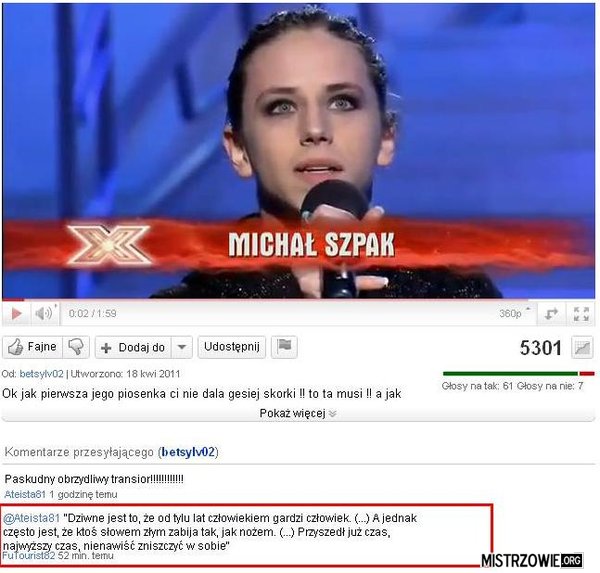 Michał Szpak, X Factor –  