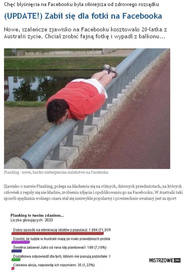 Planking –  