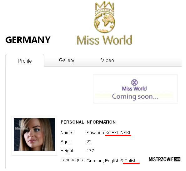 Miss Niemiec –  