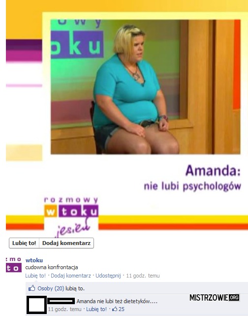 Amanda nie lubi lekarzy... –  