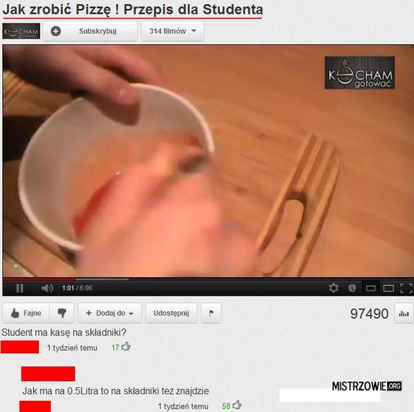 Pizza dla studenta –  