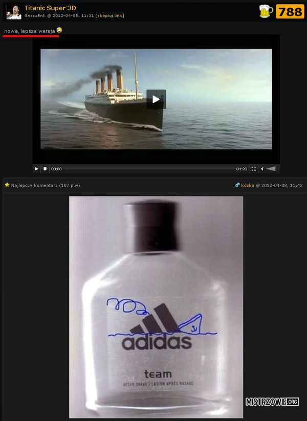 Titanic, lepsza wersja –  