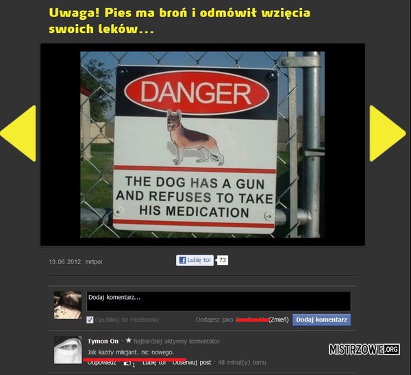 Niebezpieczny pies :) –  