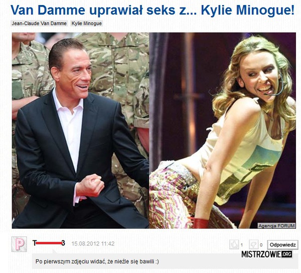 Van Damme i Minogue –  