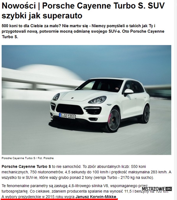 Recenzja Porsche Cayenne –  