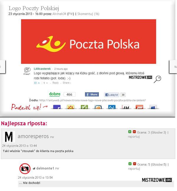 Logo Poczty Polskiej c.d. –  