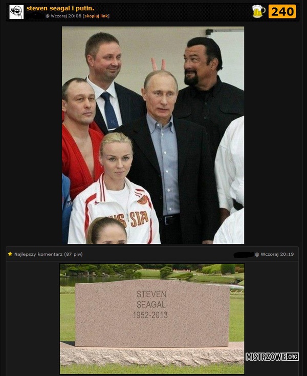 Steven Seagal i Putin –  