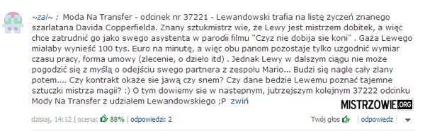 Transfer Lewandowskiego –  