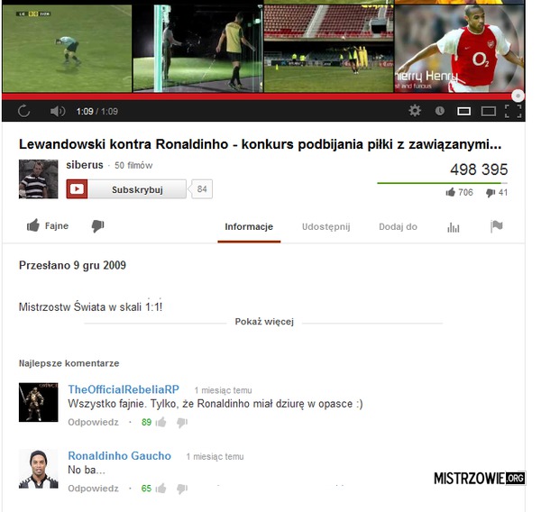 Lewy vs Ronaldinho –  