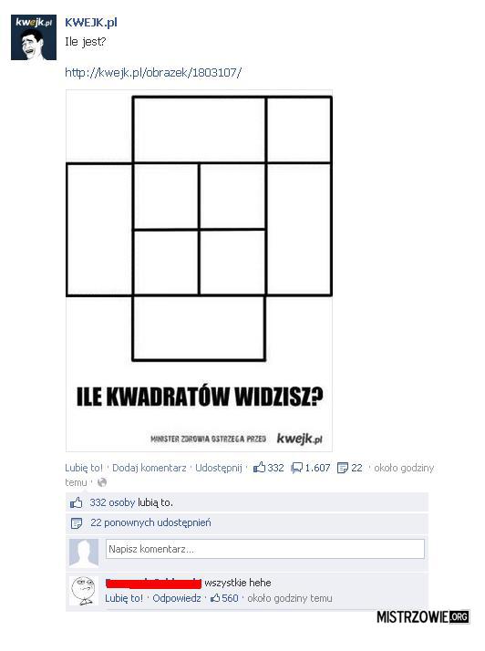 Ile kwadratów widzisz? –  