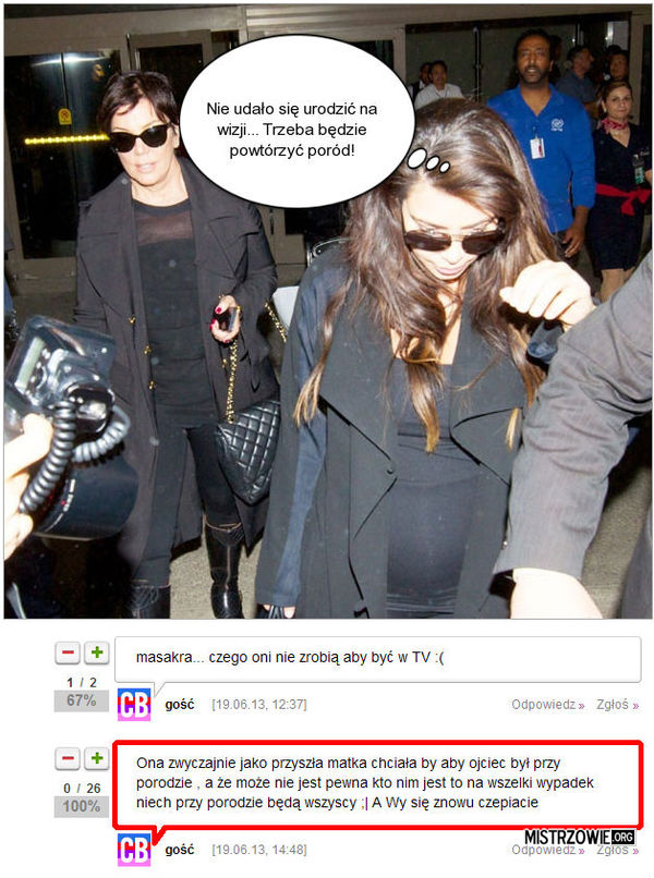 Poród na wizji Kim Kardashian –  