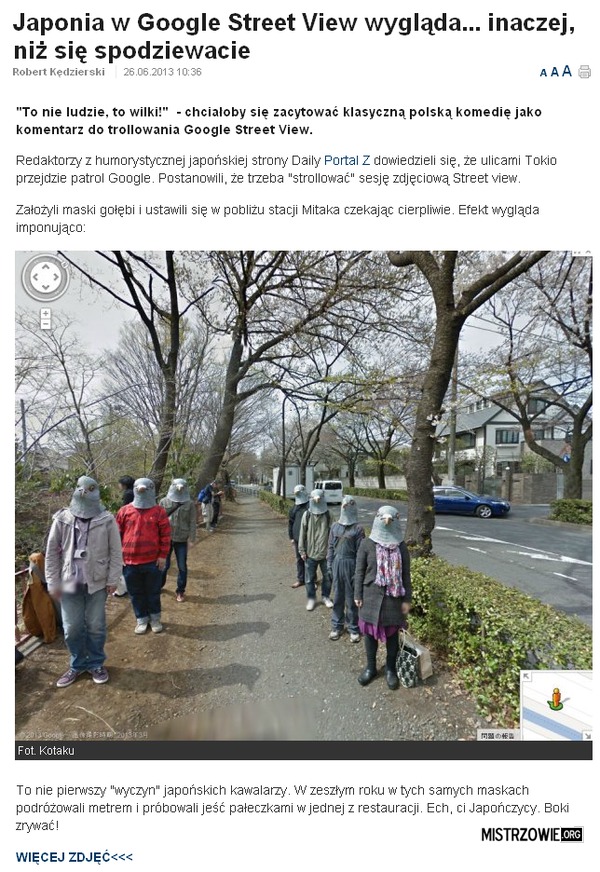 Google Street View - Japonia –  