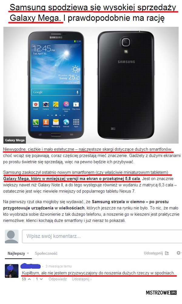 Samsung Galaxy Mega –  