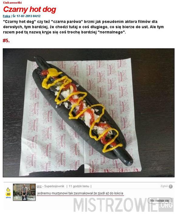 Czarny hot dog –  