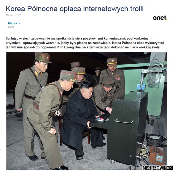 Naczelny troll Korei i jego banda –  