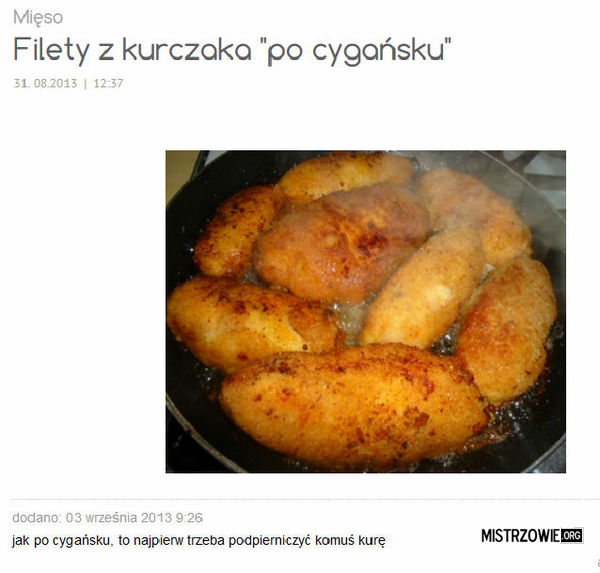 Filety z kurczaka po cygańsku –  