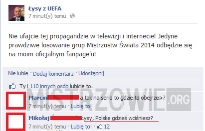 Łysy z UEFA –  