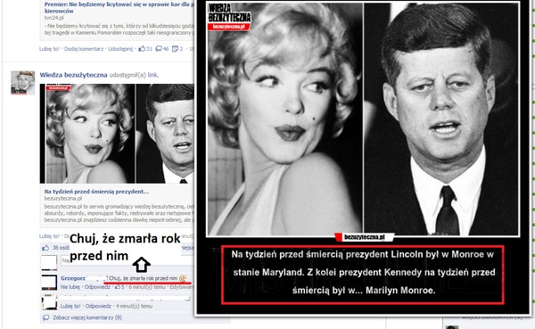 Marilyn monroe i john kennedy –  