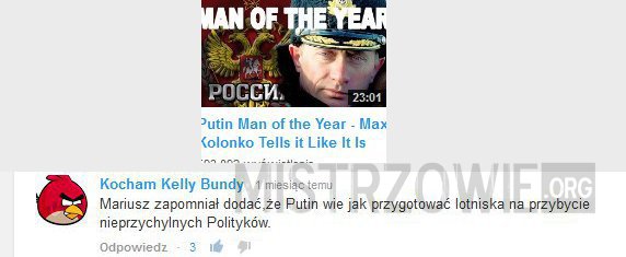 Putin człowiek roku –  