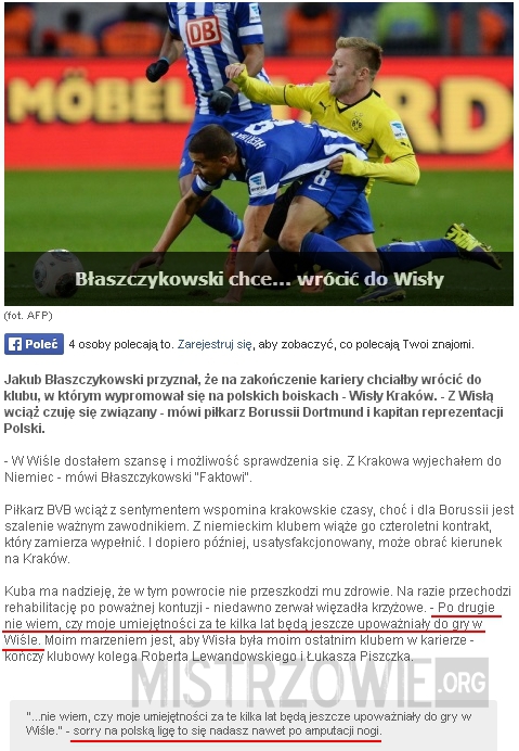 Błaszczykowski chce wrócić do Polski –  