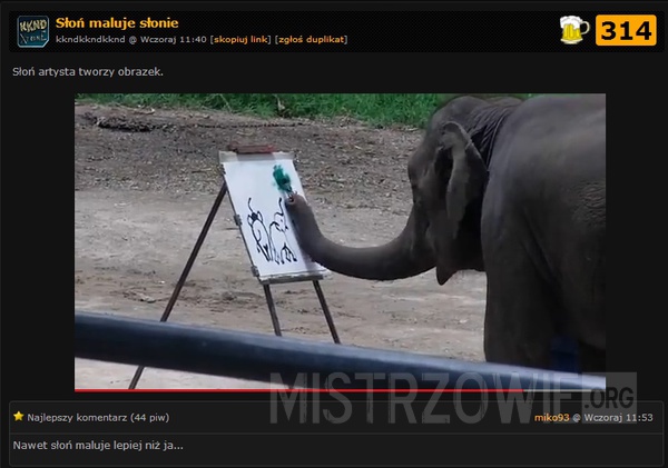 Słoń artysta –  