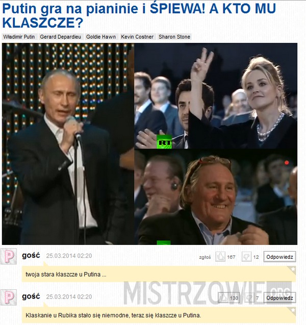 Putin śpiewa –  